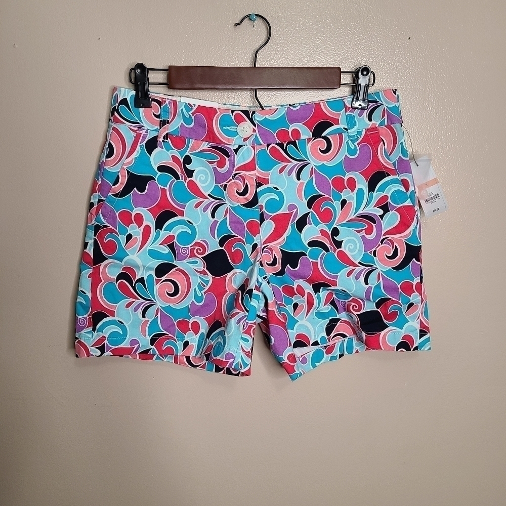 NWT Crown & Ivy Multicolor Burst Shorts